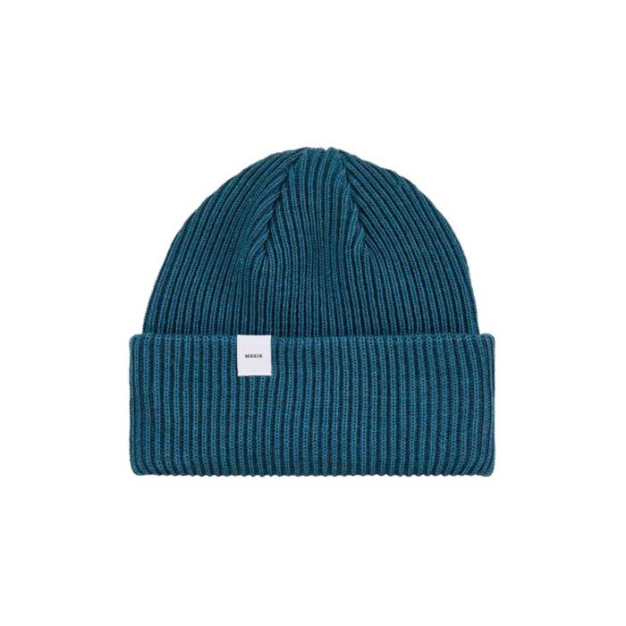 Makia 【 Merino Beanie Unisex Blue 】 キャップ 帽子 ユニセックス 青色 ブルー｜スニケス 19,832円