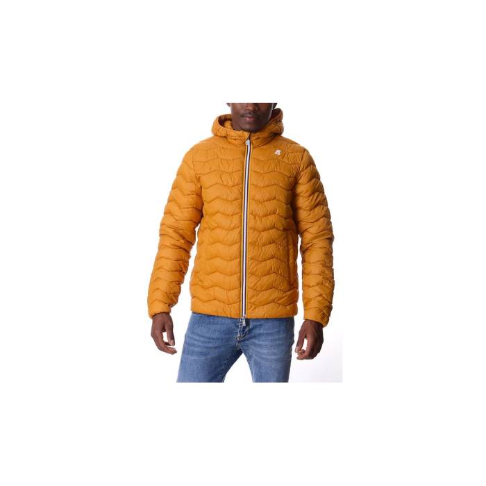 K-Way 【 Jack Quilted Warm Yellow Inca Men Orange 】 ウォーム yellow 黄味がかった・黄色 メンズ orange 橙・オレンジ色
