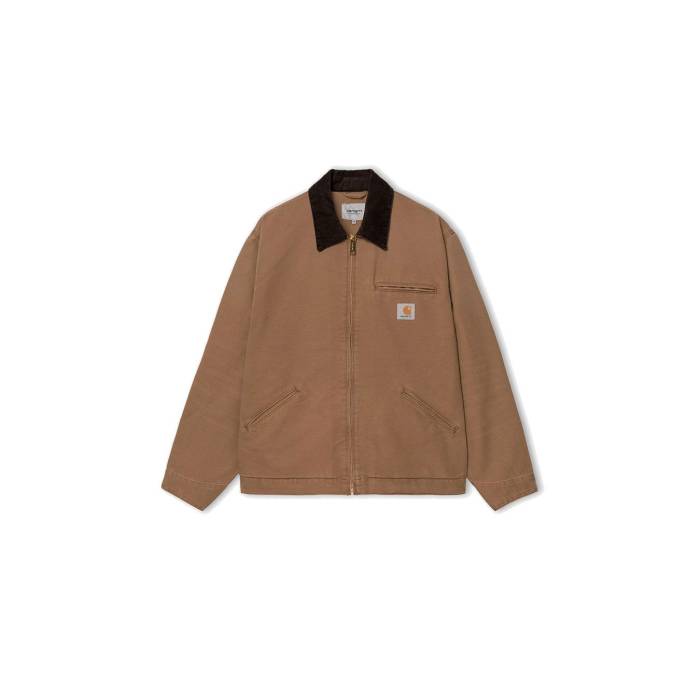 鉄道車両ハート形 ダブリューアイピー Carhartt Wip 【 Og Detroit Jacket Men Brown 】 自動車の街 Jacket 上衣 メンズ 赤銅色 赤銅色