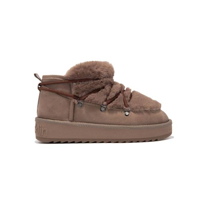 D.franklin 【 Nordic Trk Fur Low Women Brown 】 レディース 赤銅色 赤銅色