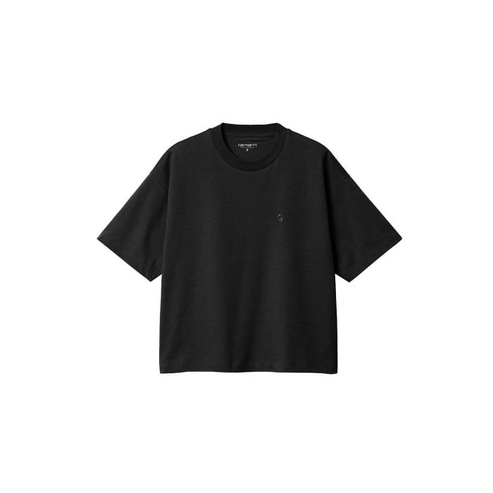 カーハート ダブリューアイピー Carhartt Wip 【 W' S/S Chester T-Shirt Park Women Black 】 半袖 Tシャツ Tシャツ パーク レディース 黒色 ブラック｜スニケス