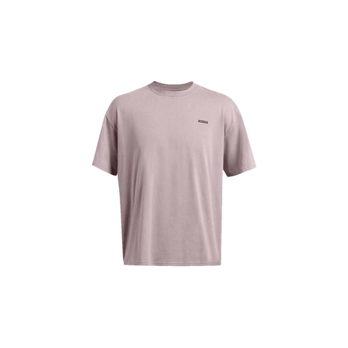 アンダーアーマー Under Armour 【 M Icon Heavyweight Oversized Logo Wash Short Sleeve Men Purple 】 アイコン ロゴ Sleeve スリーブ メンズファッション トップス Tシャツ カットソー メンズ Purple 紫・パープル