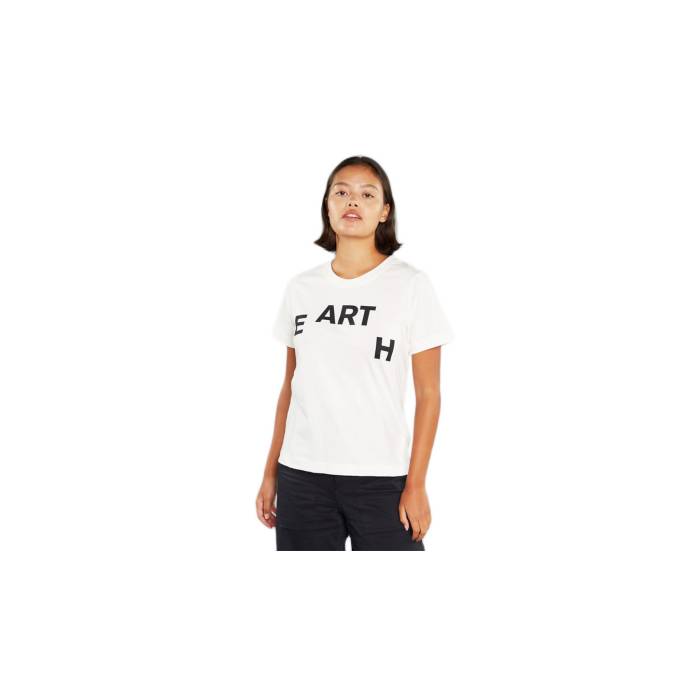 Dedicated 【 T-Shirt Mysen Earth Off-White Women White 】 Tシャツ オフホワイト レディースファッション トップス Tシャツ カットソー レディース 白色 ホワイト