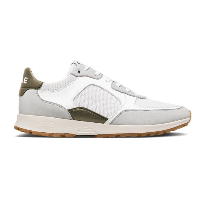 クレイ Clae 【 Joshua Microchip White Olive Men White 】 白色 ホワイト olive オリーブ 靴 メンズ靴 スニーカー メンズ 白色 ホワイト 25,632円