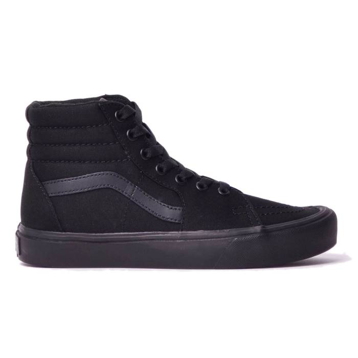 ヴァンズ Vans 【 Sk8-Hi Lite Canvas Unisex Black 】 滑るご機嫌 点火装置 ユニ一発やる 黒いこと 黒いこと