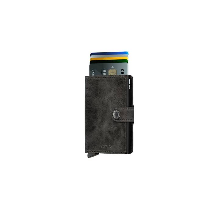 Secrid 【 Miniwallet Vintage Black Unisex Black 】 vintage ビンテージ・ヴィンテージ 黒いこと 黒いこと ユニ一発やる 黒いこと 黒いこと