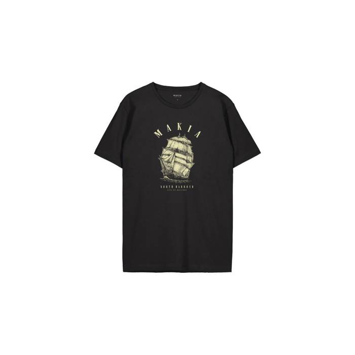 Makia 【 O-Hoi T-Shirt M Men Black 】 Tシャツ メンズ 黒色 ブラック|スニケス