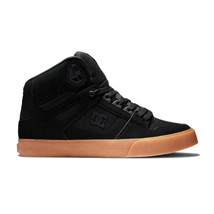 ディーシー シューズ Dc Shoes 【 Pure High Top Wc Black/Gum Men Black 】 純一無雑 御機嫌 メンズ 黒いこと 黒いこと