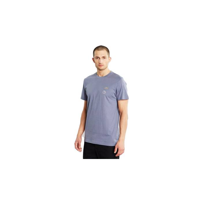 Dedicated 【 T-Shirt Stockholm Lucas Globe Walk Stone Blue Men Blue 】 Tシャツ グローブ ウォーク 青色 ブルー メンズ 青色 ブルー｜スニケス