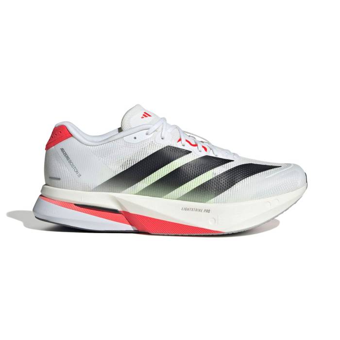 アディダス 演技 Adidas Performance 【 Adidas Adizero Boston 13 Men White 】 アディダス アディゼロ 豆の町 13 サー青二才 メンズ 白いこと 白いこと
