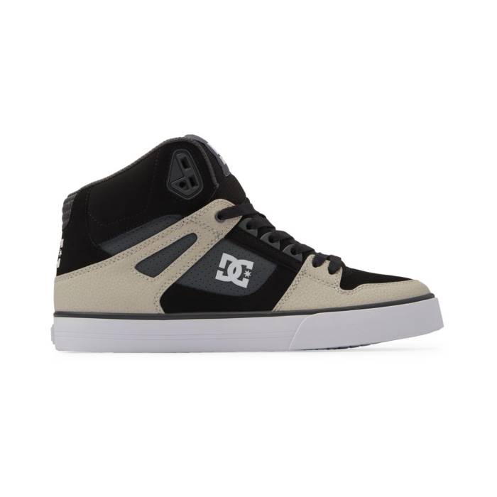 ディーシー シューズ Dc Shoes 【 Pure High Top Black Grey Brown Men Brown 】 純一無雑 ご機嫌 黒いこと 黒いこと 薄墨色 薄墨色 赤銅色 赤銅色 メンズ 赤銅色 赤銅色
