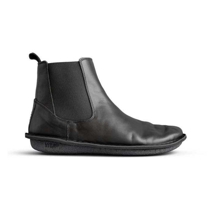 Vibae 【 Helsinki Leather Preto Black Unisex Black 】 なめし革 黒いこと 黒いこと ユニ一発やる 黒いこと 黒いこと