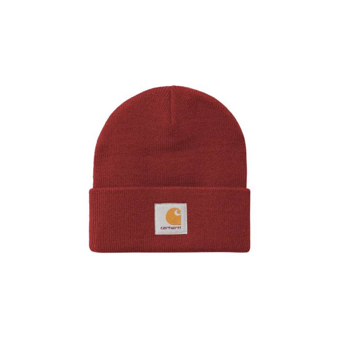 カーハート ダブリューアイピー Carhartt Wip 【 Short Watch Hat Unisex Red 】 Watch ウォッチ・時計 ユニセックス Red 赤・レッド｜スニケス
