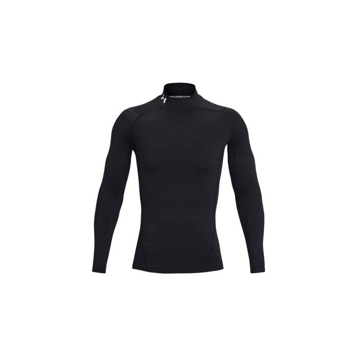 アンダーアーマー Under Armour 【 Ua 水銀 Armour Comp Mock Ls Men Black 】 メンズ 黒いこと 黒いこと
