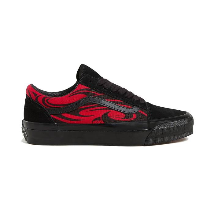 ヴァンズ Vans 【 Lx Old Skool Y2K Flame Black Red Men Black 】 黒いこと 黒いこと Red 赤・赤いこと メンズ 黒いこと 黒いこと