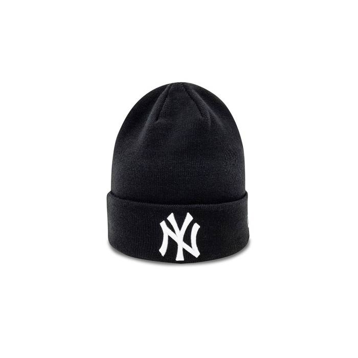 ニュー内鰓 New Era 【 Mlb Essential Cuff Knit Neyyan Men Black 】 編み物 メンズ 黒いこと 黒いこと