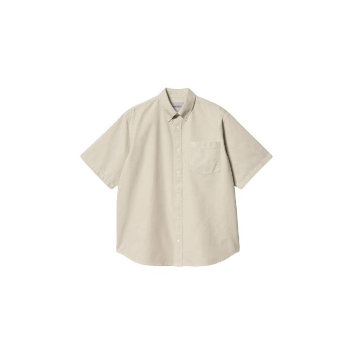 カーハート ダブリューアイピー Carhartt Wip 【 S/S Braxton Shirt Men Light Brown 】 半袖 Tシャツ メンズファッション トップス Tシャツ カットソー メンズ 茶色 ブラウン