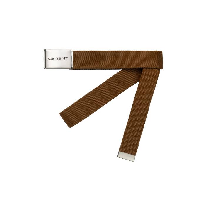 鉄道車両ハート形 ダブリューアイピー Carhartt Wip 【 Clip Belt Chrome Unisex Brown 】 胴締め ユニ一発やる 赤銅色 赤銅色