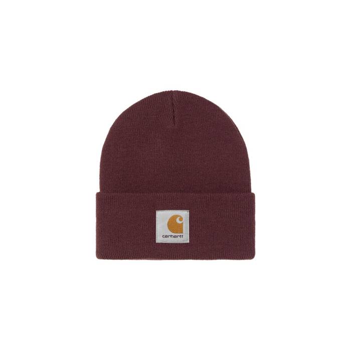 鉄道車両ハート型 ダブリューアイピー Carhartt Wip 【 Schooling Beanie Unisex Purple 】 旗がしら かぶり笠 ユニ一発やる Purple 紫・パープル