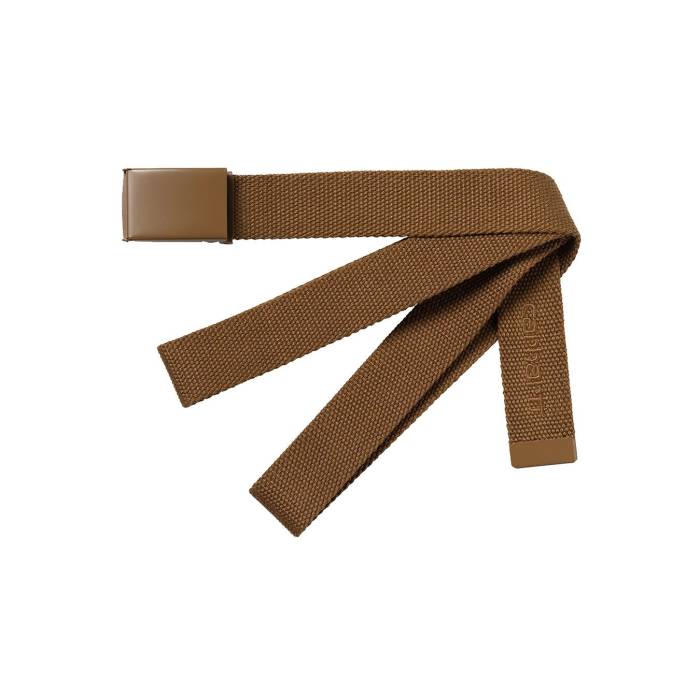 鉄道車両ハート形 ダブリューアイピー Carhartt Wip 【 Script Belt Hamilton Brown Unisex Brown 】 脚本 胴締め 赤銅色 赤銅色 ユニ一発やる 赤銅色 赤銅色