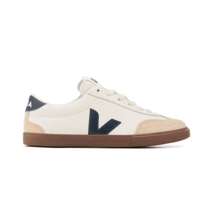 ヴェジャ Veja 【 Volley O.t. Leather Wht_Nauti_Bark Men White 】 なめし革 メンズ 白いこと 白いこと