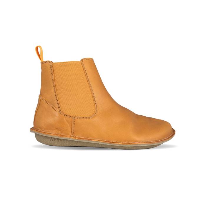 Vibae 【 Helsinki Leather Sunflower Yellow Unisex Yellow 】 なめし革 yellow 黄味がかった・黄色 ユニ一発やる yellow 黄味がかった・黄色