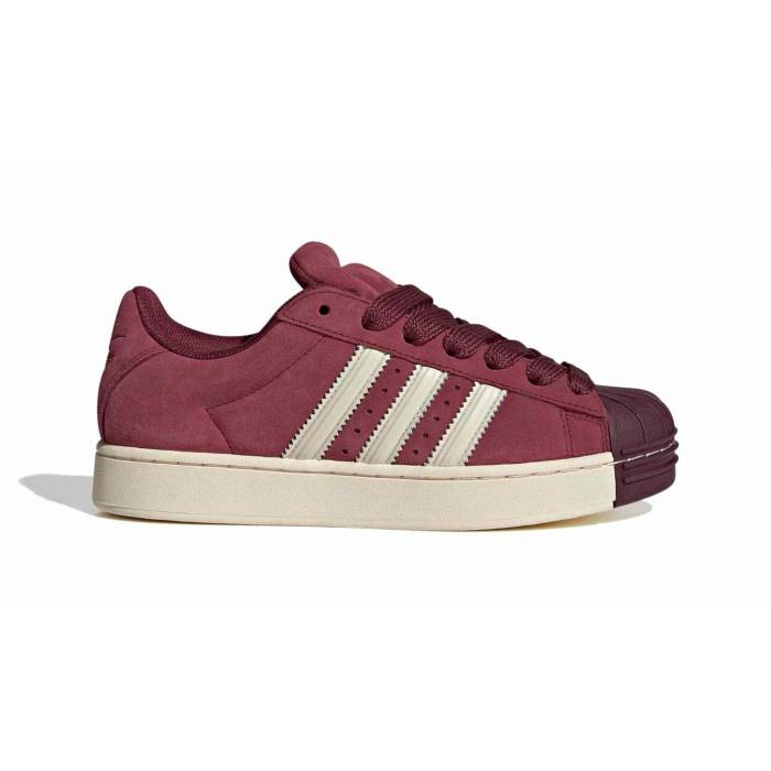 アディダス Adidas Originals 【 Adidas Superstar St W Women Burgundy 】 アディダス Superstar はやりっ児 レディース ぶどう酒色・バーガンディー
