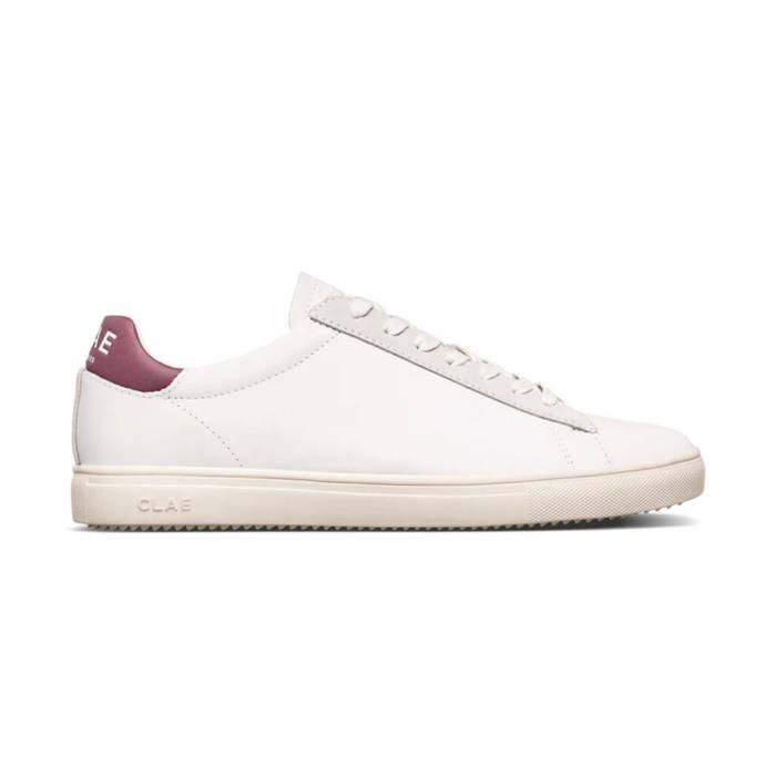 クレイ Clae 【 Bradley California White Leather Panama Women White 】 カリフォルニア 白色 ホワイト レザー 靴 レディース靴 スニーカー レディース 白色 ホワイト