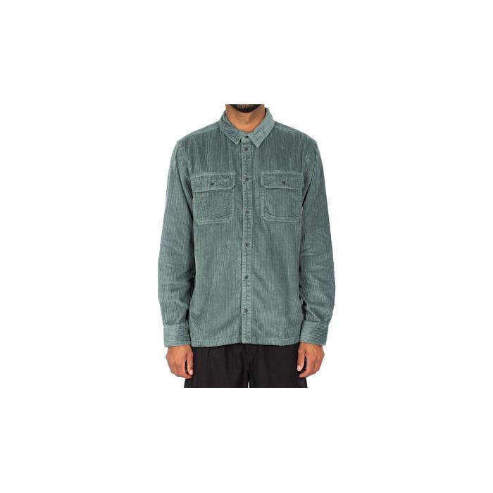 Iriedaily 【 Bubble Cord Shirt Cool Jungle Men Green 】 バブル クール メンズファッション トップス スウェット トレーナー メンズ green 緑・グリーン