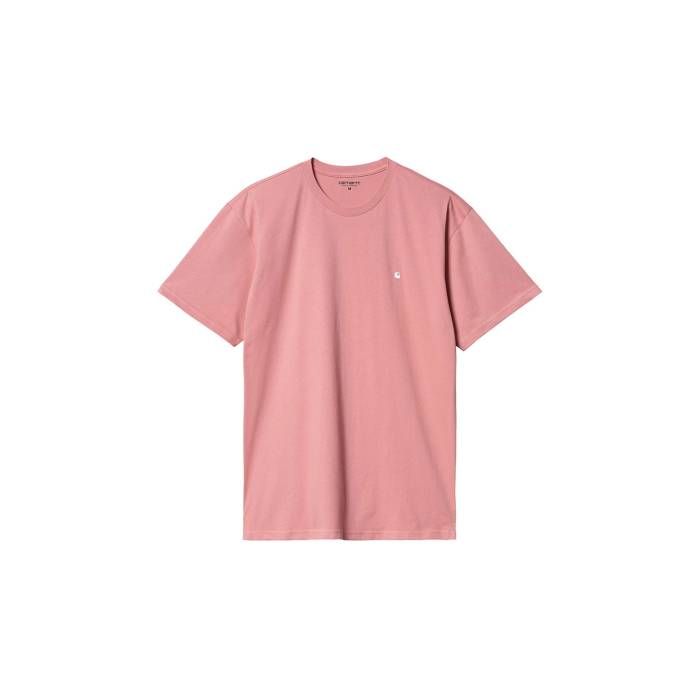 カーハート ダブリューアイピー Carhartt Wip 【 S/S Madison T-Shirt Dusty Rose Men Pink 】 半袖 Tシャツ Tシャツ Rose ローズ メンズファッション トップス Tシャツ カットソー メンズ pink ピンク