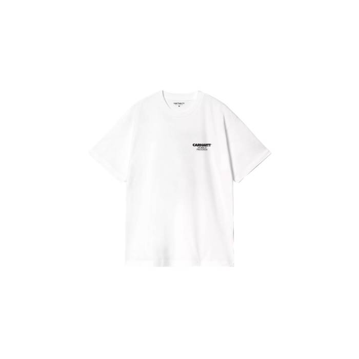 カーハート ダブリューアイピー Carhartt Wip 【 S/S Ducks T-Shirt White Men White 】 半袖 Tシャツ ダックス Tシャツ 白色 ホワイト メンズファッション トップス Tシャツ カットソー メンズ 白色 ホワイ