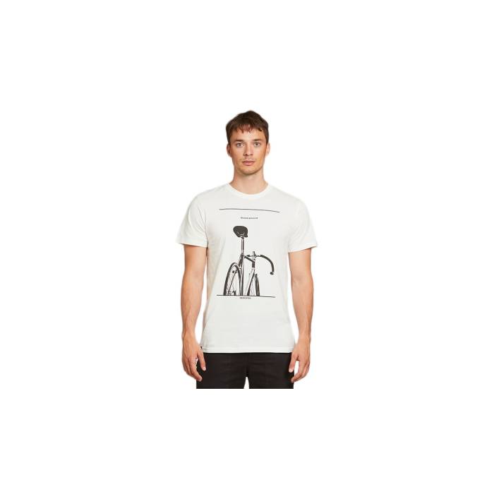 Dedicated 【 T-Shirt Stockholm Simplicity Bike Off-White Men White 】 Tシャツ オフホワイト メンズファッション トップス Tシャツ カットソー メンズ 白色 ホワイト