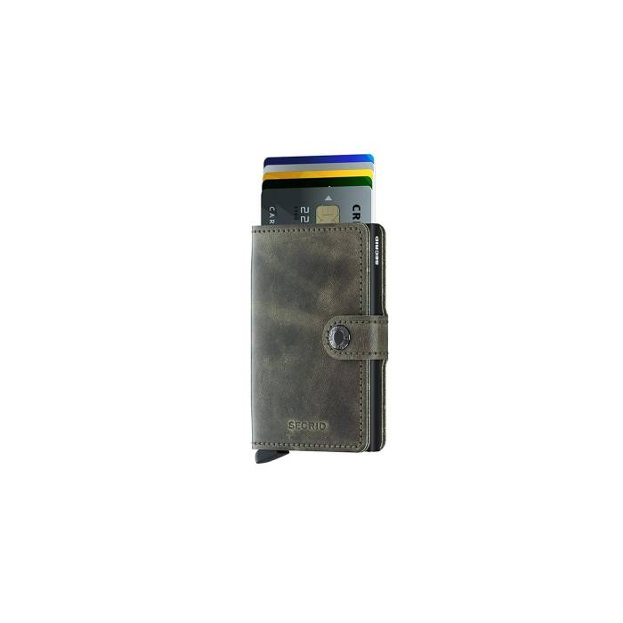 Secrid 【 Miniwallet Vintage Olive-Black Unisex Black 】 vintage ビンテージ・ヴィンテージ ユニ一発やる 黒いこと 黒いこと