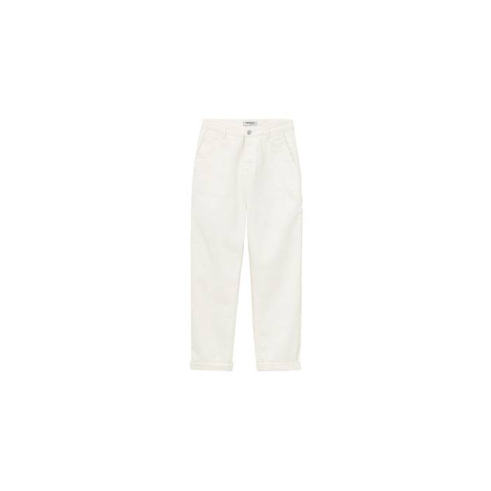 鉄道車両ハート形 ダブリューアイピー Carhartt Wip 【 W\u0027 Pierce Pant Wax Rinsed Women White 】 ピアース ズボン下 レディース 白いこと 白いこと ボトムス-パンツ-レディースファッション