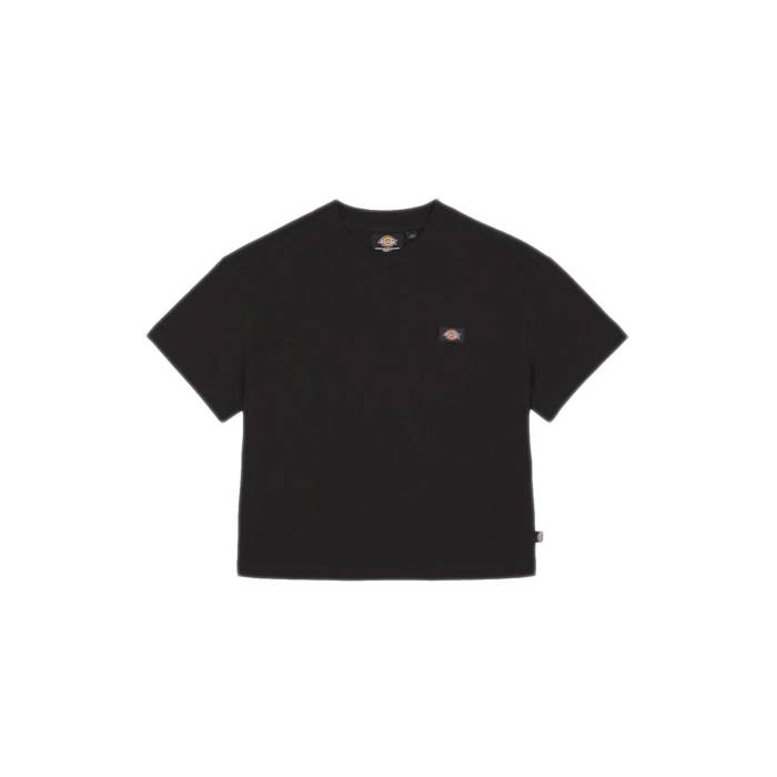 ディッキーズ Dickies 【 Oakport Cropped T-Shirt W Women Black 】 プルオーバー レディース 黒いこと 黒いこと