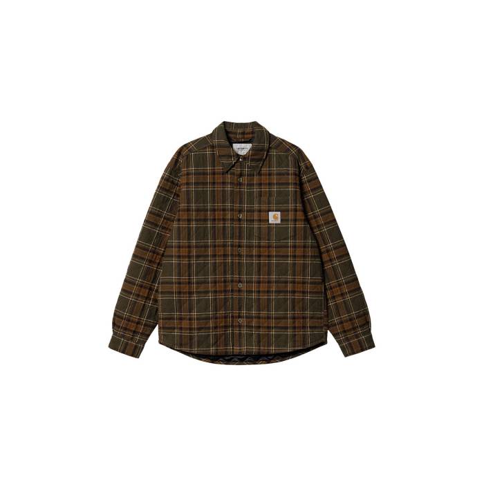 鉄道車両ハート型 ダブリューアイピー Carhartt Wip 【 Wiles Shirt Jac Highland Men Green 】 メンズ green 緑・緑であること