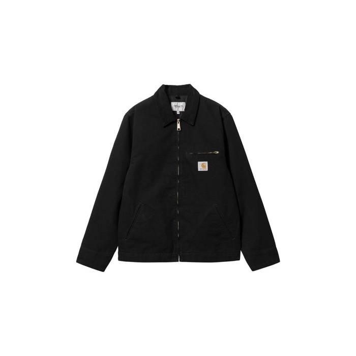 鉄道車両ハート型 ダブリューアイピー Carhartt Wip 【 Detroit Jacket (Summer) Men Black 】 自動車の街 Jacket 上衣 メンズ 黒いこと 黒いこと