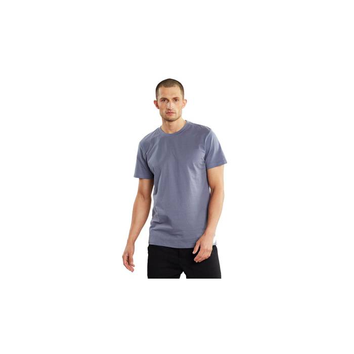 Dedicated 【 T-Shirt Stockholm Base Stone Blue Men Blue 】 プルオーバー 青み 青色 メンズ 青み 青色