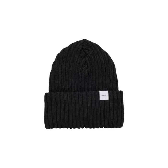 Makia 【 Eerik Beanie Unisex Black 】 旗がしら 鳥打ち帽 ユニ一発やる 黒いこと 黒いこと