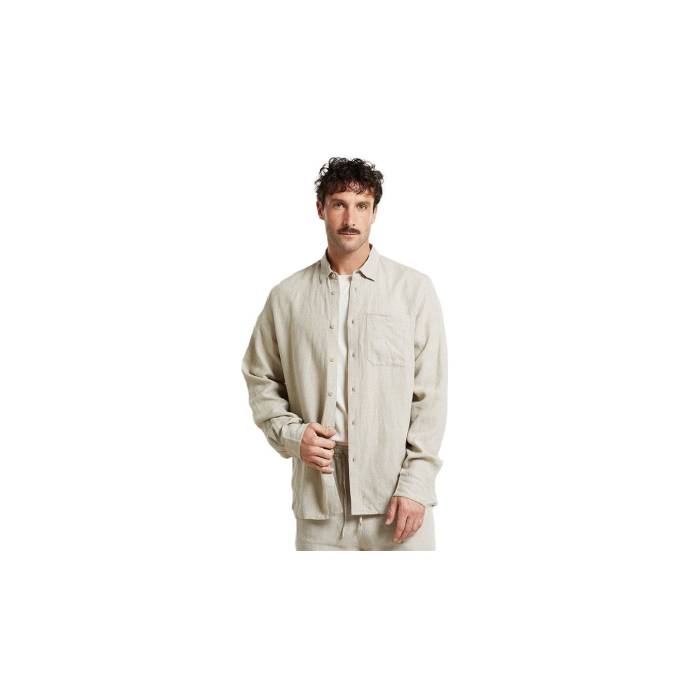 Dedicated 【 Shirt Rute Linen Ecru Men Offwhite 】 メンズ|スニケス