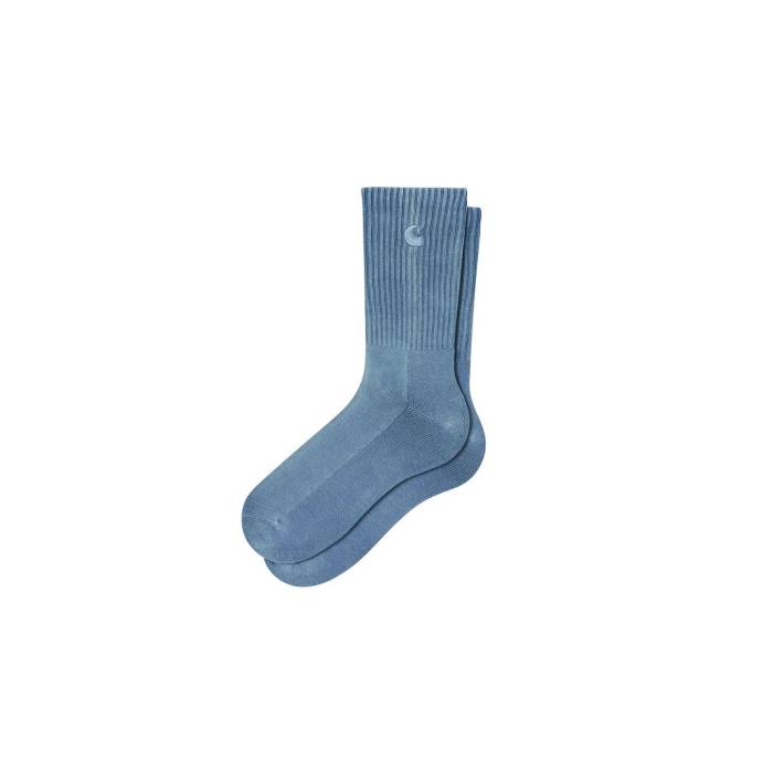 カーハート ダブリューアイピー Carhartt Wip 【 Hudson Socks Unisex Blue 】 ソックス・靴下 ユニセックス 青色 ブルー｜スニケス