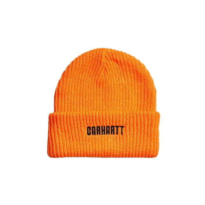 カーハート ダブリューアイピー Carhartt Wip 【 Industry Beanie Lumo Orange Unisex Orange 】 キャップ 帽子 orange 橙・オレンジ バッグ 小物 ブランド雑貨 帽子 メンズ帽子 ニット帽 ユニセックス orange 橙