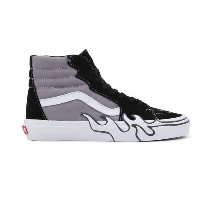ヴァンズ Vans 【 Sk8-Hi Flame Gray Unisex Grey 】 スケートハイ gray 灰色・グレー・グレイ 靴 メンズ靴 スニーカー ユニセックス 灰色 グレー