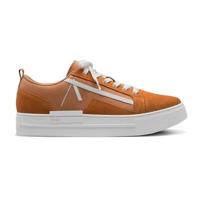 Arkk Copenhagen 【 Sommr Canvas Pet Suede R-H20 Golden Ocher White - Men Men Orange 】 スエード・スウェード 白いこと 白いこと メンズ orange 橙・オレンジ色