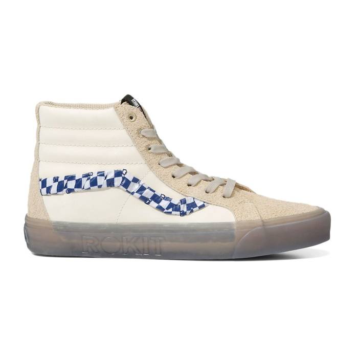 ヴァンズ Vans 【 X Rokit Sk8-Hi Dx Ws Men White 】 滑る御機嫌 メンズ 白いこと 白いこと