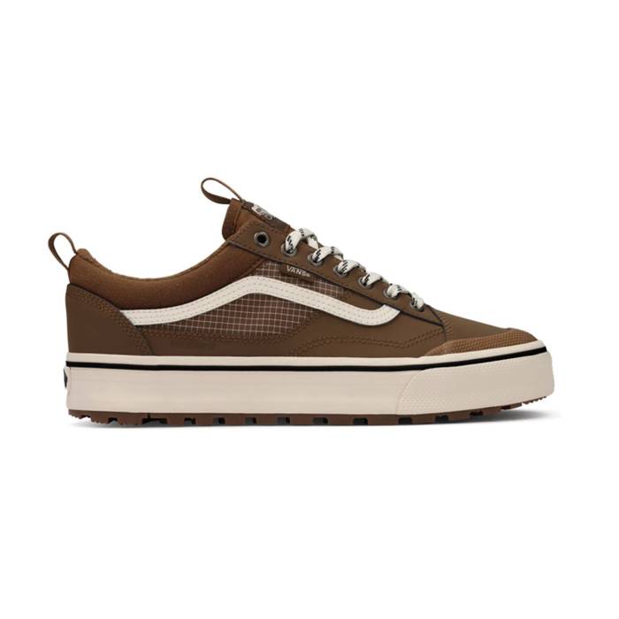 ヴァンズ Vans 【 Mte Old Skool Waterproof Insulated Unisex Brown 】 ユニ一発やる 赤銅色 赤銅色