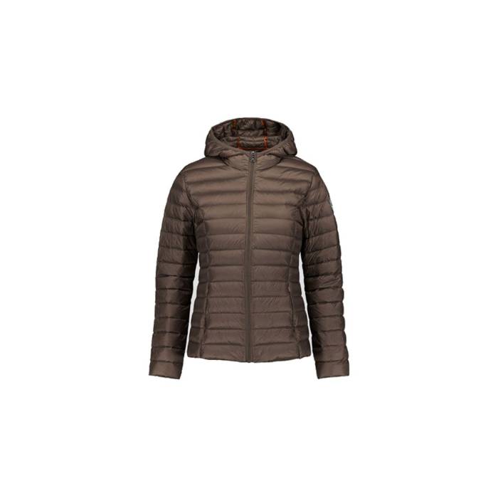 Jott 【 Down Jacket Light Cloe Hoodie Women Brown 】 ダウン Jacket ジャケット フーディー パーカー レディース 茶色 ブラウン｜スニケス
