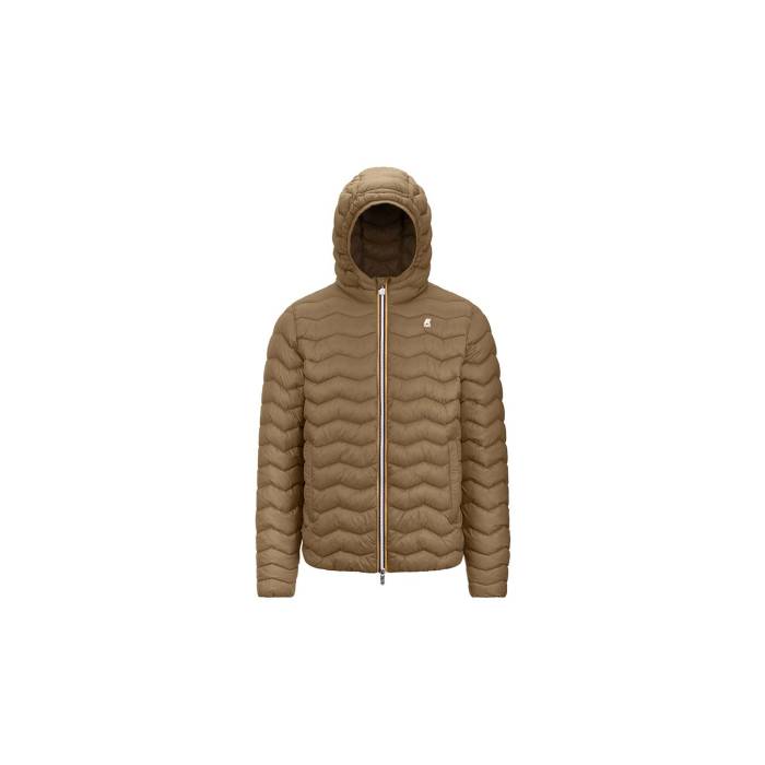 K-Way 【 Jack Quilted Warm Brown Corda Men Brown 】 ウォーム 赤銅色 赤銅色 メンズ 赤銅色 赤銅色