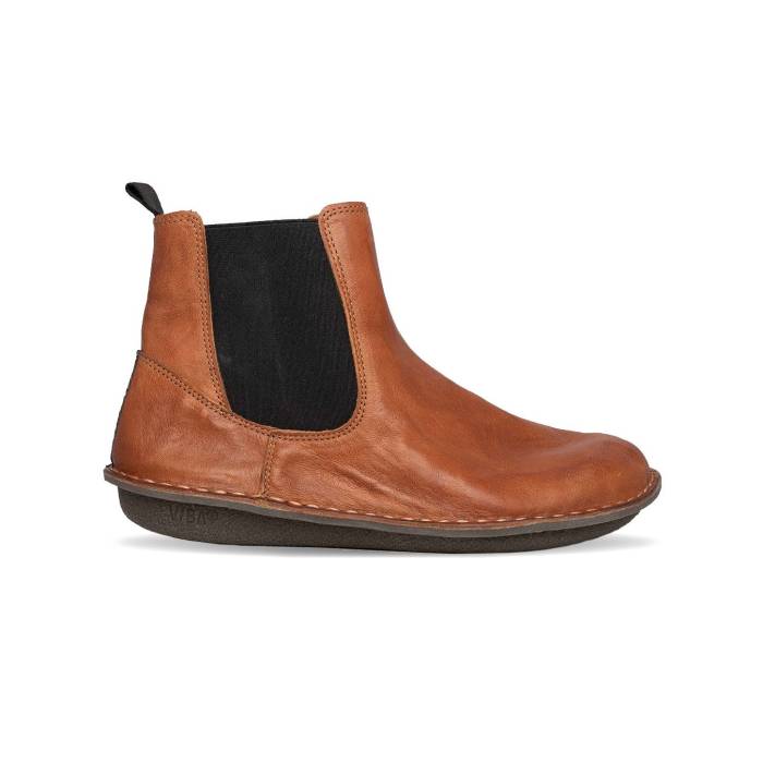 Vibae 【 Helsinki Leather Cognac Brown Unisex Brown 】 なめし革 赤銅色 赤銅色 ユニ一発やる 赤銅色 赤銅色
