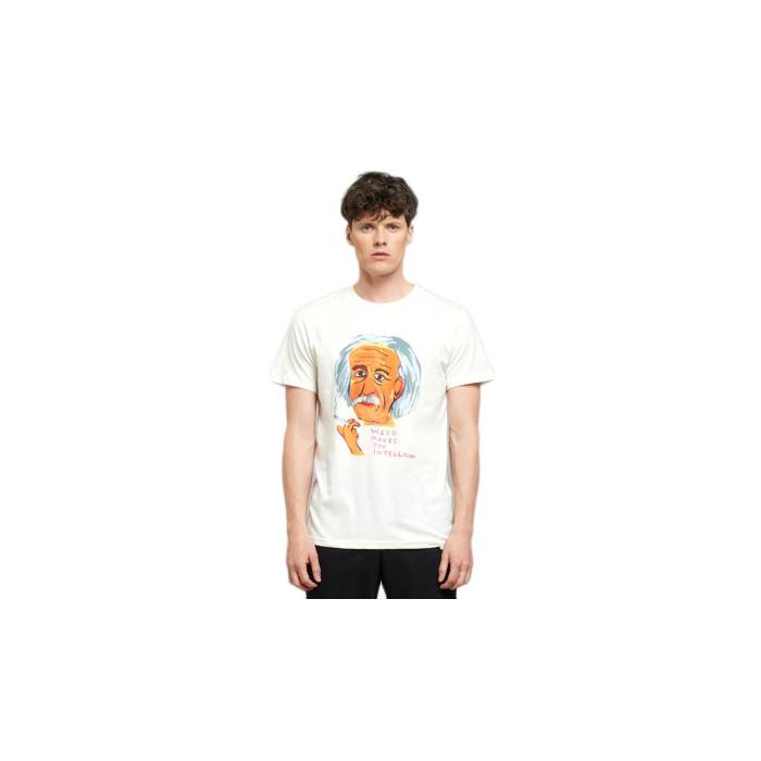 Dedicated 【 Stockholm Shrigley Weed Off White Men White 】 白色 ホワイト メンズファッション トップス Tシャツ カットソー メンズ 白色 ホワイト